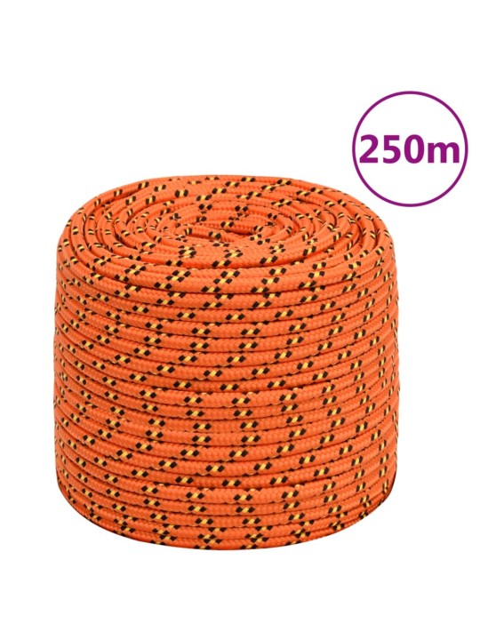 Lodní lano oranžové 10 mm 250 m polypropylen