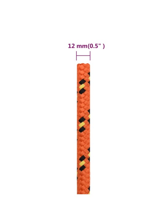 Lodní lano oranžové 12 mm 25 m polypropylen