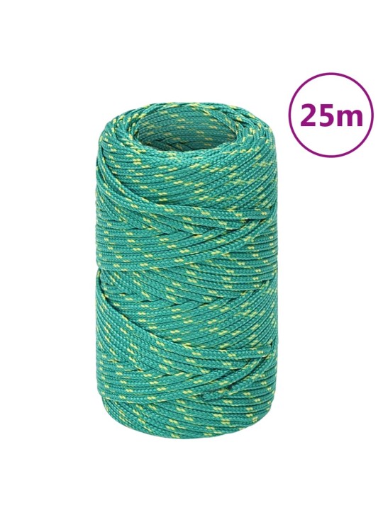 Lodní lano zelené 2 mm 25 m polypropylen