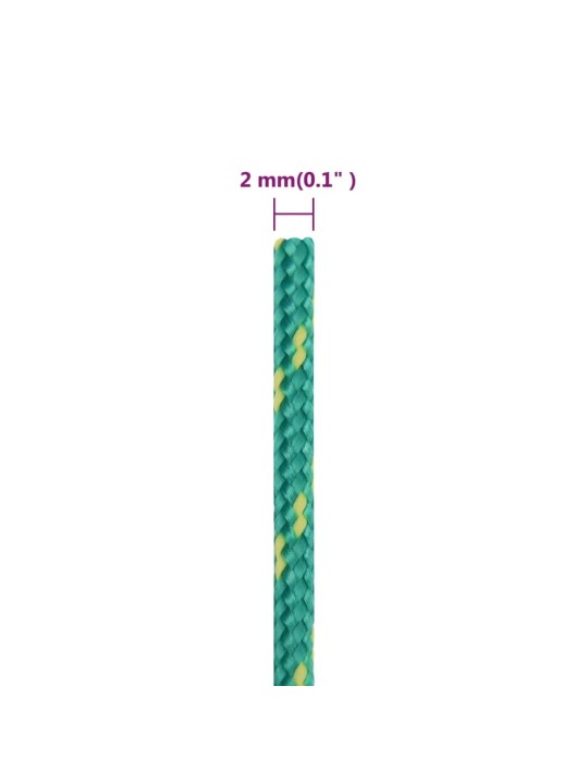 Lodní lano zelené 2 mm 250 m polypropylen