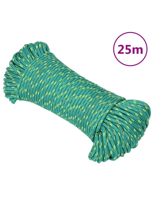 Lodní lano zelené 3 mm 25 m polypropylen