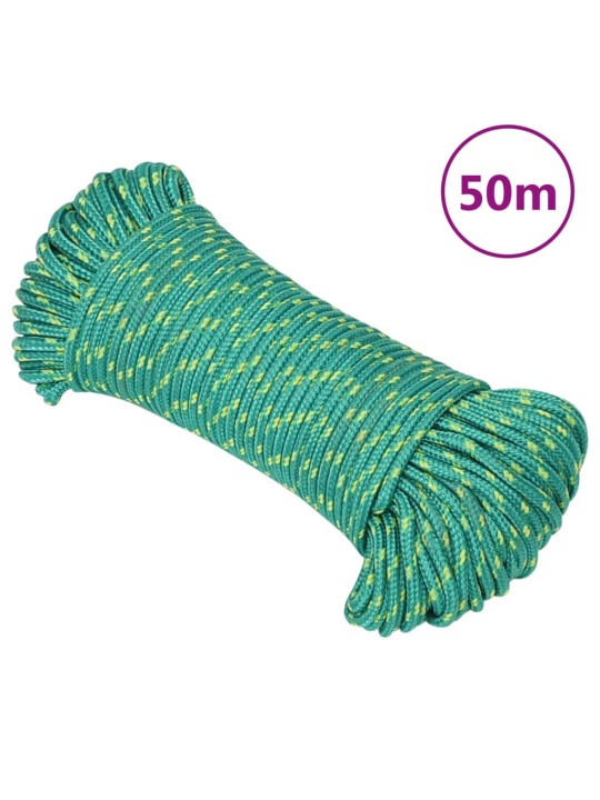 Lodní lano zelené 5 mm 50 m polypropylen