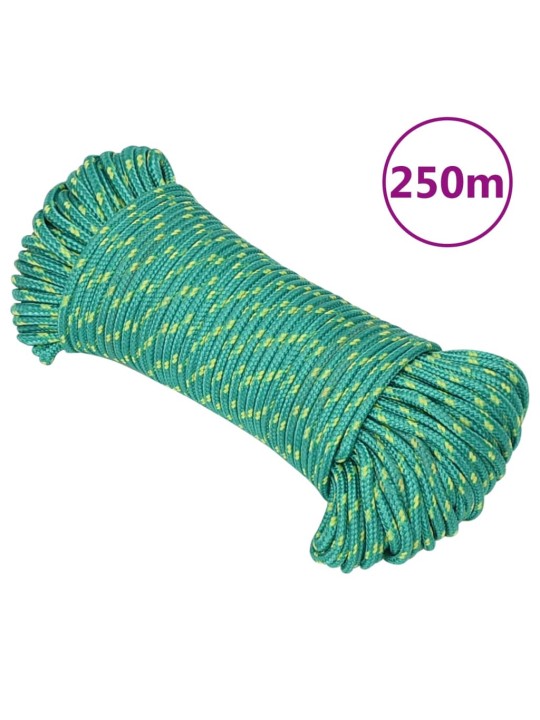 Lodní lano zelené 5 mm 250 m polypropylen