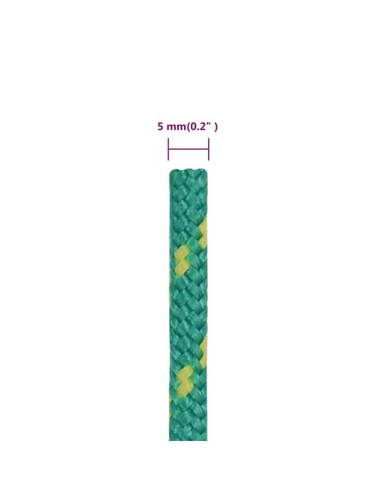 Lodní lano zelené 5 mm 250 m polypropylen