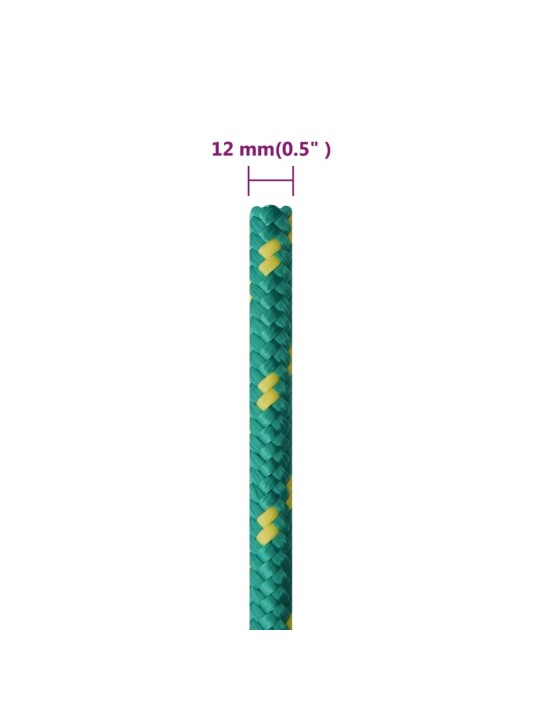 Lodní lano zelené 12 mm 250 m polypropylen