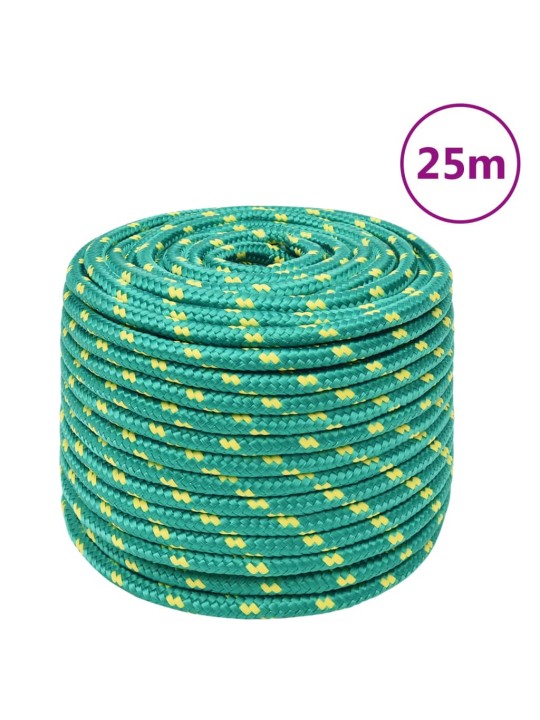 Lodní lano zelené 14 mm 25 m polypropylen