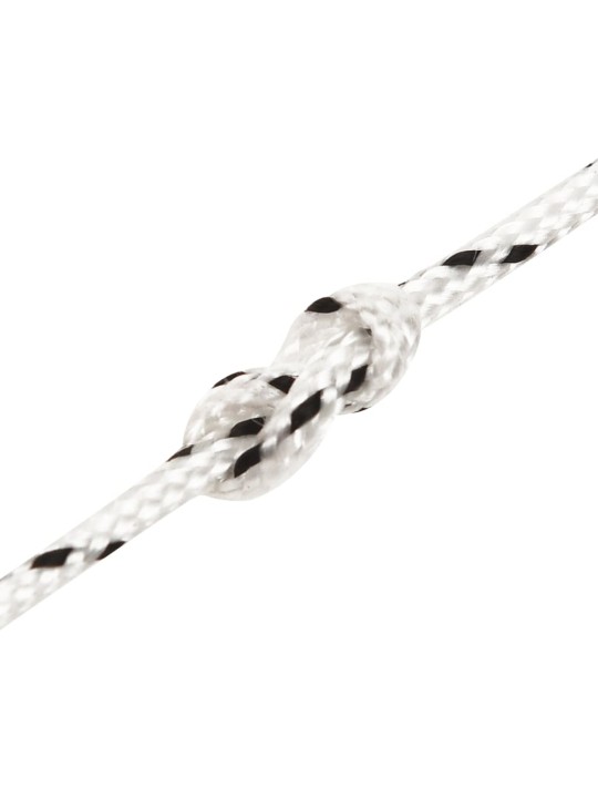 Splétané lodní lano bílé 2 mm x 25 m polyester