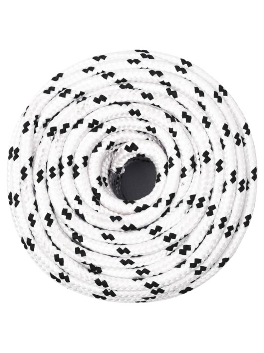 Splétané lodní lano bílé 6 mm x 100 m polyester
