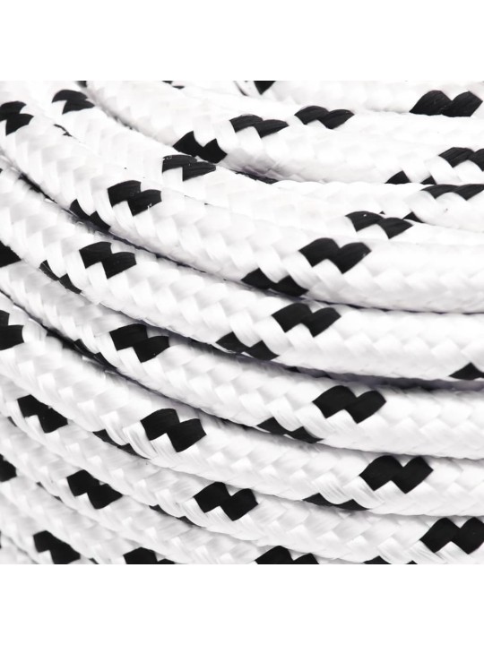 Splétané lodní lano bílé 6 mm x 100 m polyester