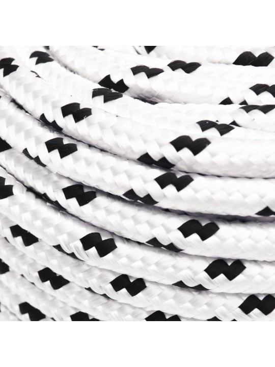 Splétané lodní lano bílé 8 mm x 25 m polyester