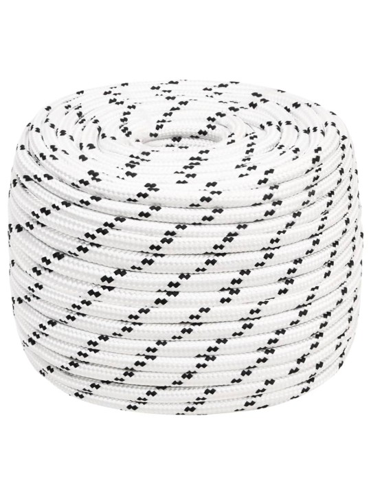 Splétané lodní lano bílé 12 mm x 100 m polyester