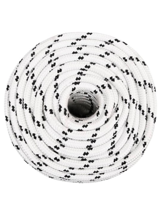 Splétané lodní lano bílé 12 mm x 100 m polyester