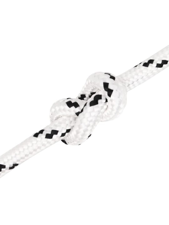 Splétané lodní lano bílé 12 mm x 100 m polyester