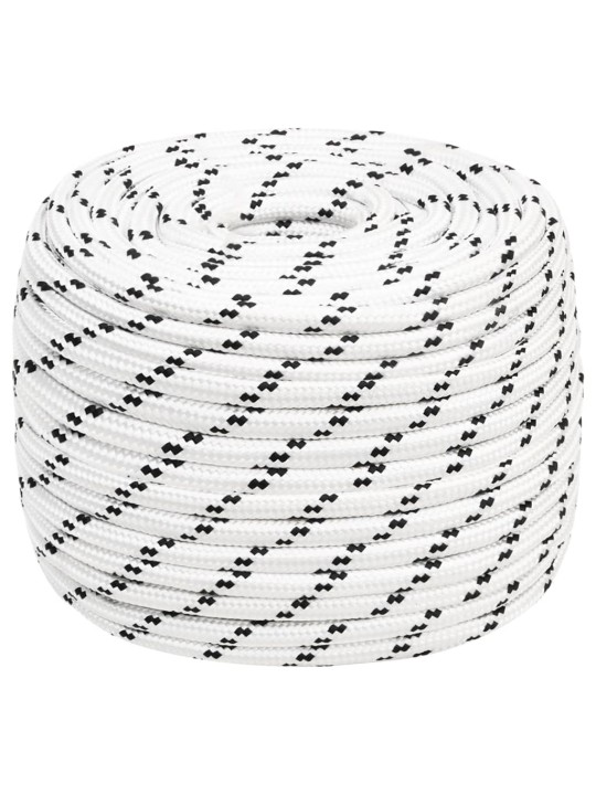 Splétané lodní lano bílé 14 mm x 25 m polyester