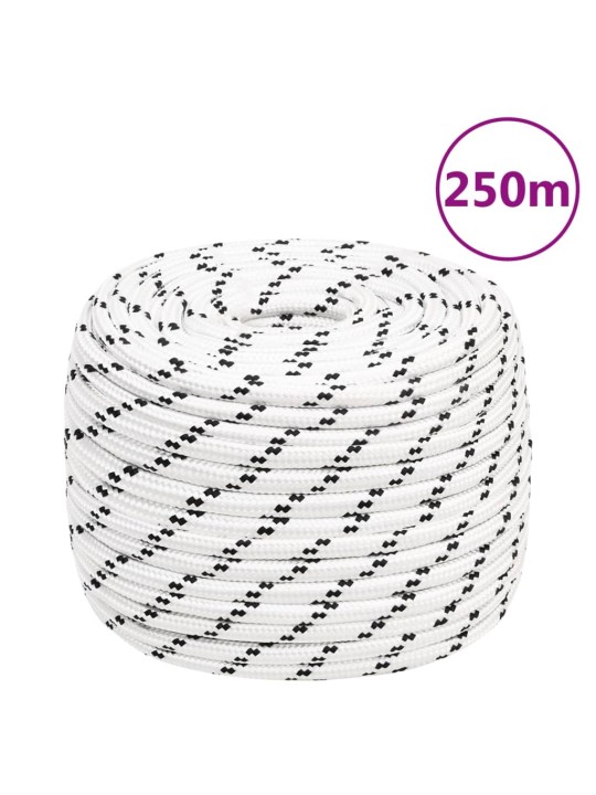 Splétané lodní lano bílé 14 mm x 250 m polyester