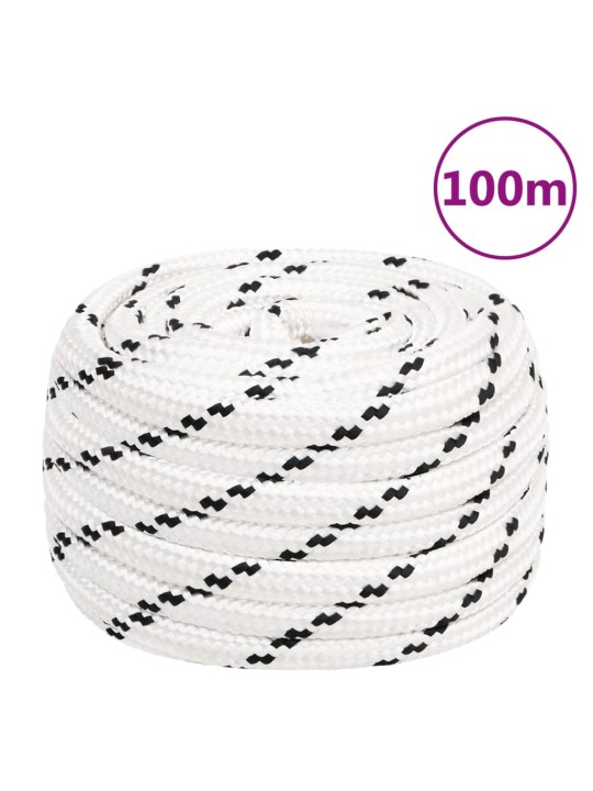 Pracovní lano bílé 16 mm 100 m polyester