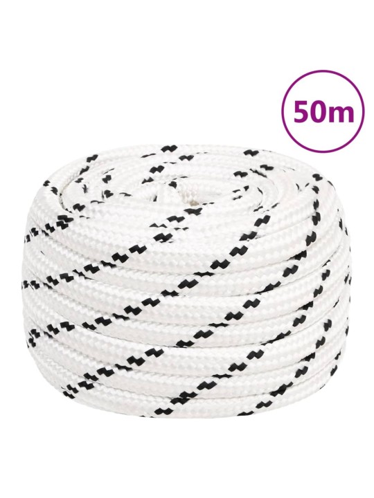 Pracovní lano bílé 18 mm 50 m polyester