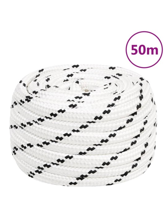 Splétané lodní lano bílé 20 mm x 50 m polyester