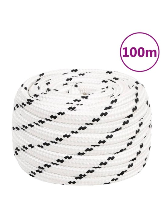 Splétané lodní lano bílé 20 mm x 100 m polyester