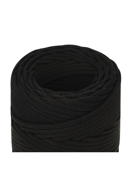 Pracovní lano černé 2 mm 25 m polyester