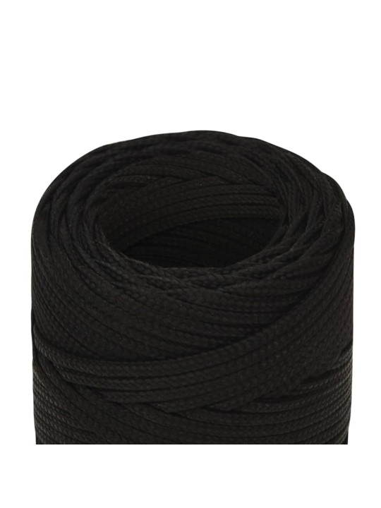 Pracovní lano černé 2 mm 50 m polyester