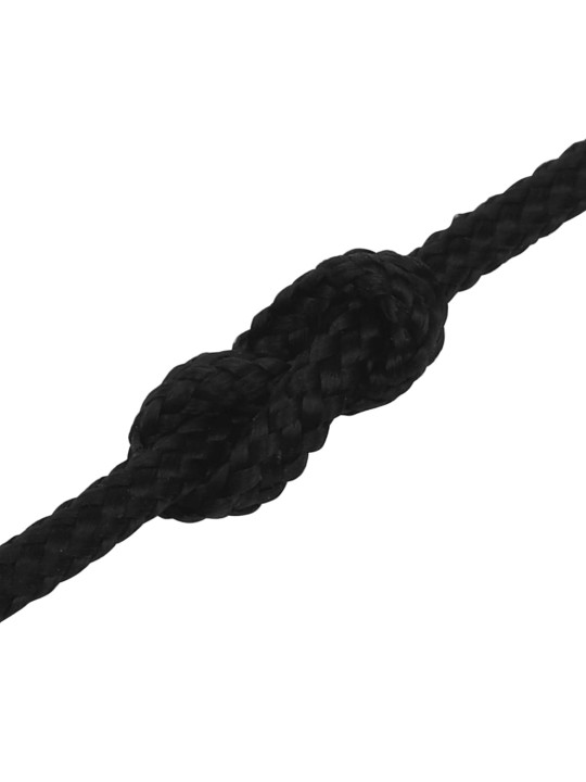 Pracovní lano černé 2 mm 50 m polyester