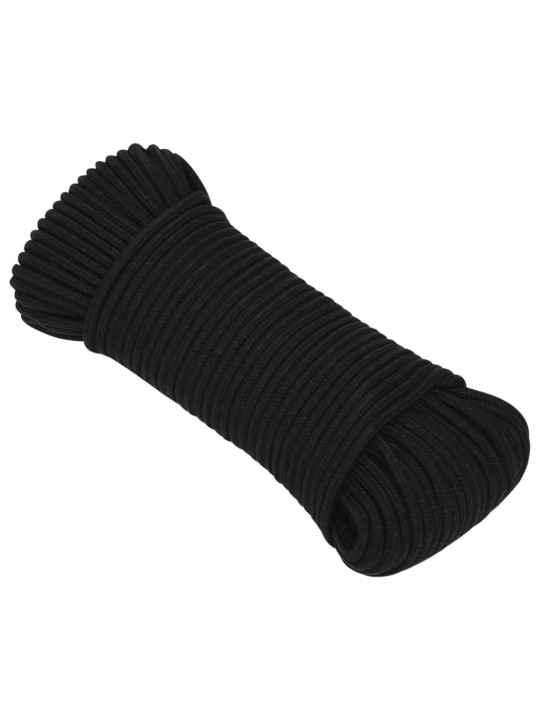 Pracovní lano černé 3 mm 25 m polyester