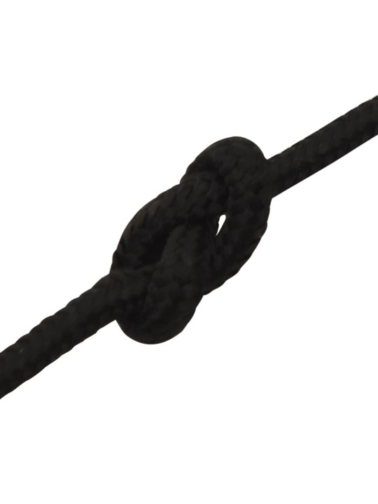 Pracovní lano černé 3 mm 25 m polyester