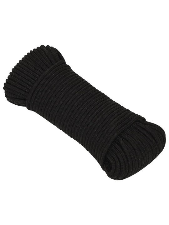 Pracovní lano černé 3 mm 100 m polyester