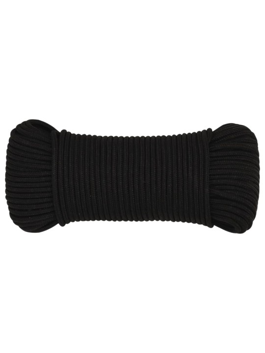 Pracovní lano černé 3 mm 100 m polyester