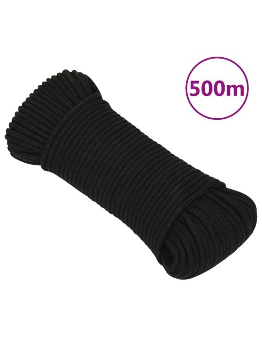 Pracovní lano černé 3 mm 500 m polypropylen