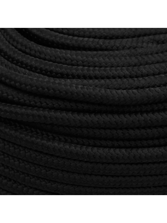 Pracovní lano černé 8 mm 50 m polyester