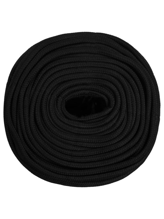 Pracovní lano černé 10 mm 25 m polyester