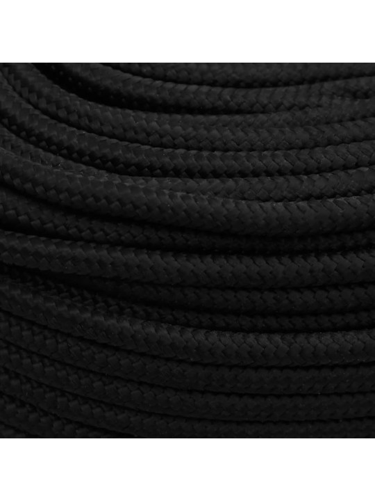 Pracovní lano černé 10 mm 25 m polyester