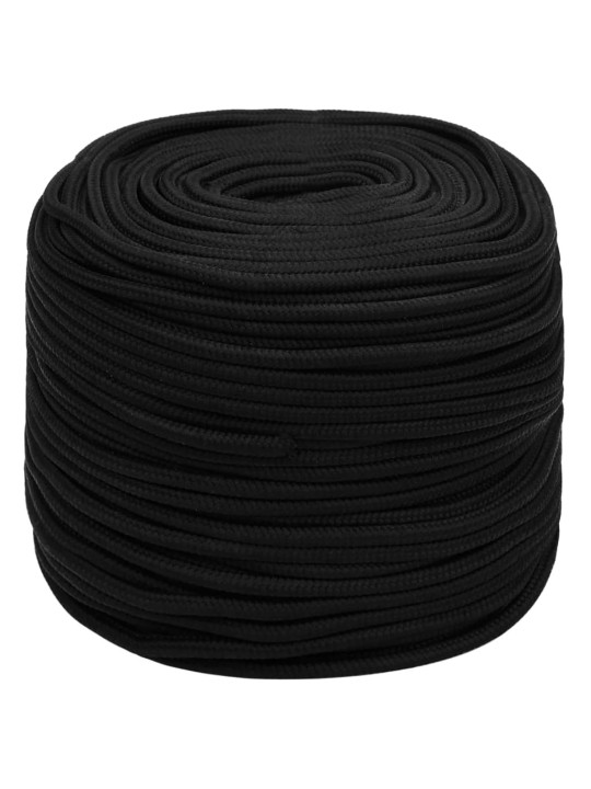 Pracovní lano černé 10 mm 100 m polyester