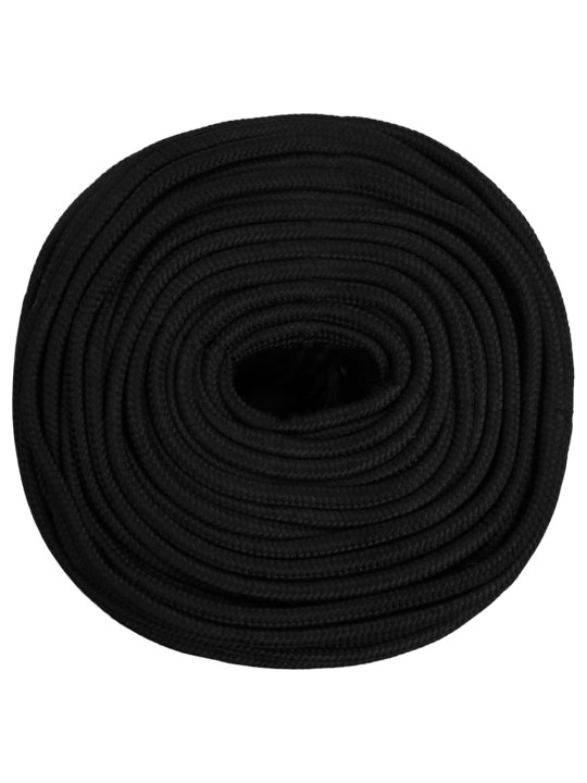 Pracovní lano černé 10 mm 100 m polyester