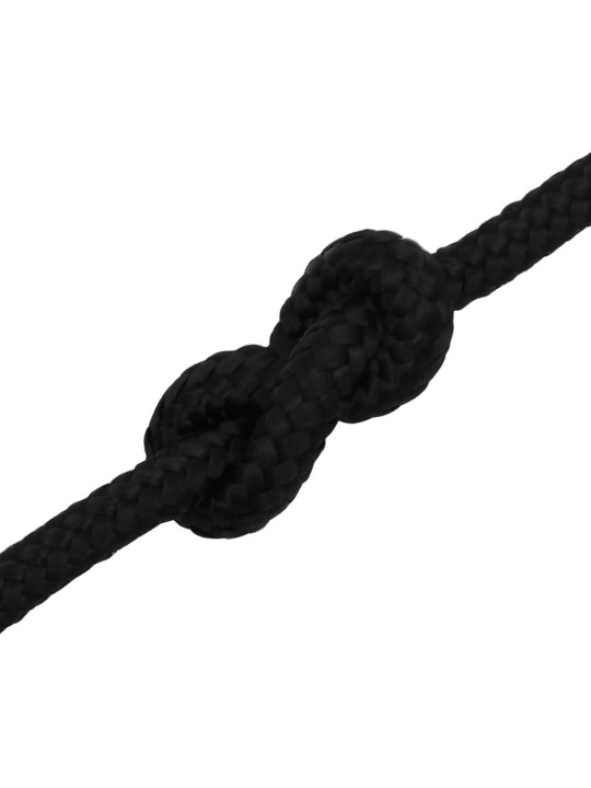 Pracovní lano černé 10 mm 250 m polyester