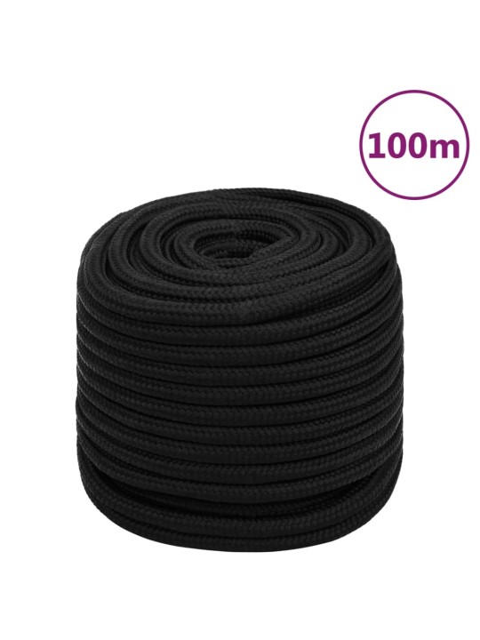 Pracovní lano černé 18 mm 100 m polyester