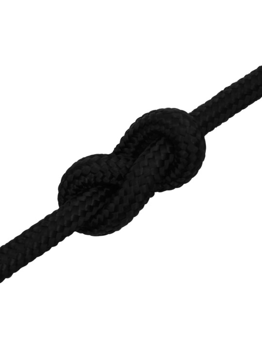 Pracovní lano černé 18 mm 100 m polyester