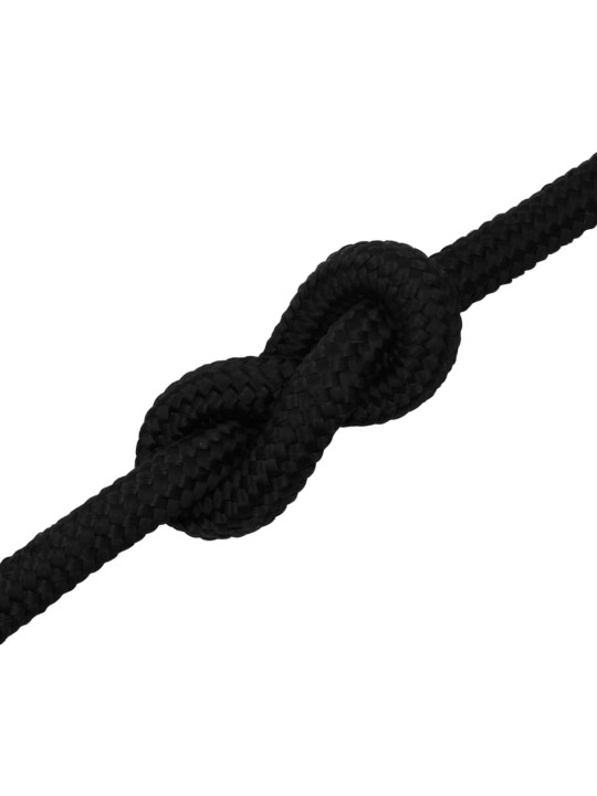Pracovní lano černé 20 mm 25 m polyester