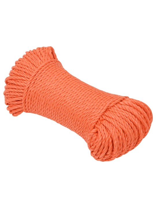 Pracovní lano oranžové 3 mm 100 m polypropylen