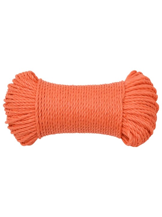 Pracovní lano oranžové 6 mm 50 m polypropylen