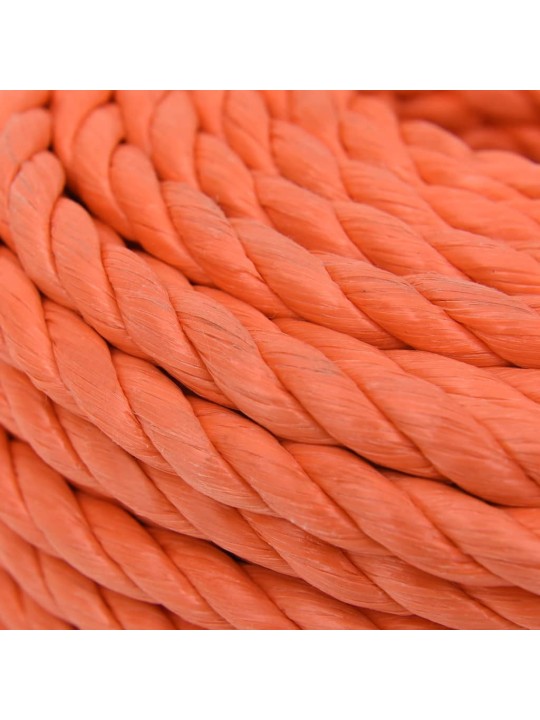Pracovní lano oranžové 10 mm 25 m polypropylen