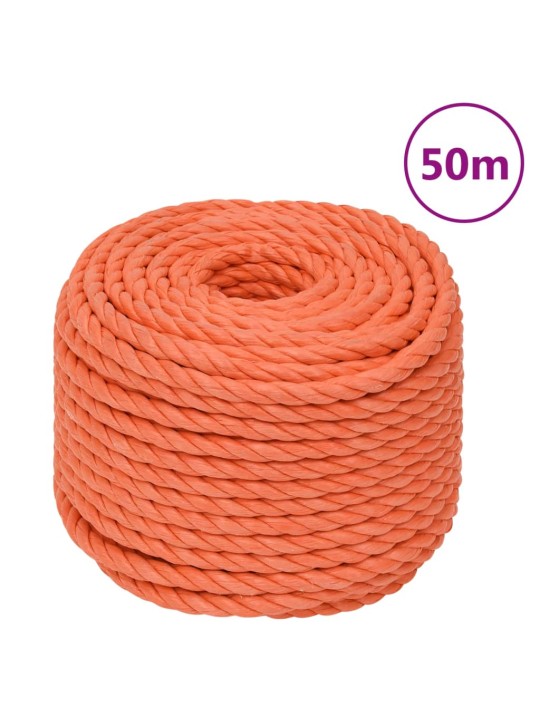 Pracovní lano oranžové 10 mm 50 m polypropylen