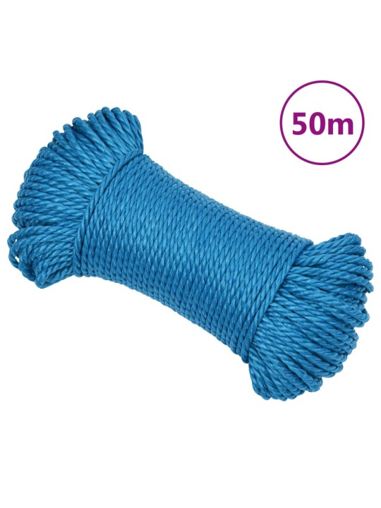 Pracovní lano modré 3 mm 50 m polypropylen