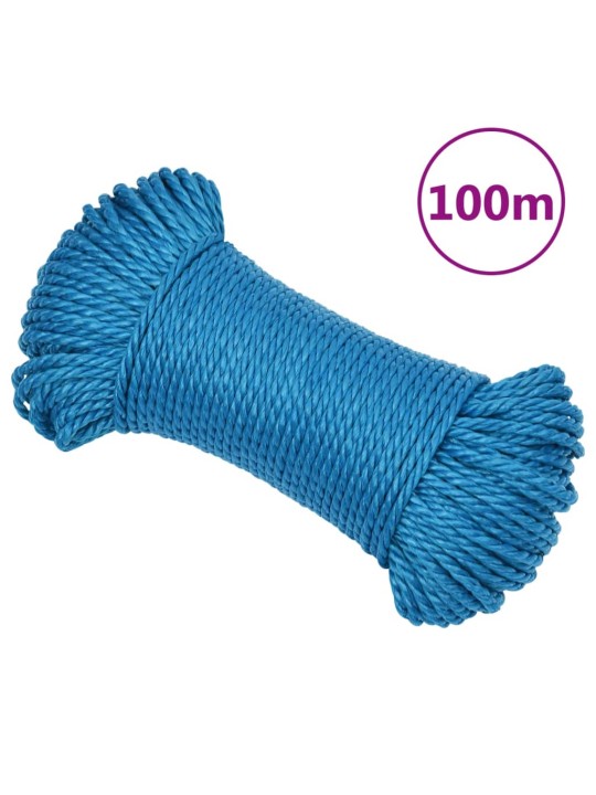Pracovní lano modré 3 mm 100 m polypropylen