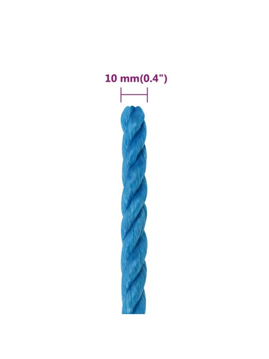 Pracovní lano modré 10 mm 25 m polypropylen