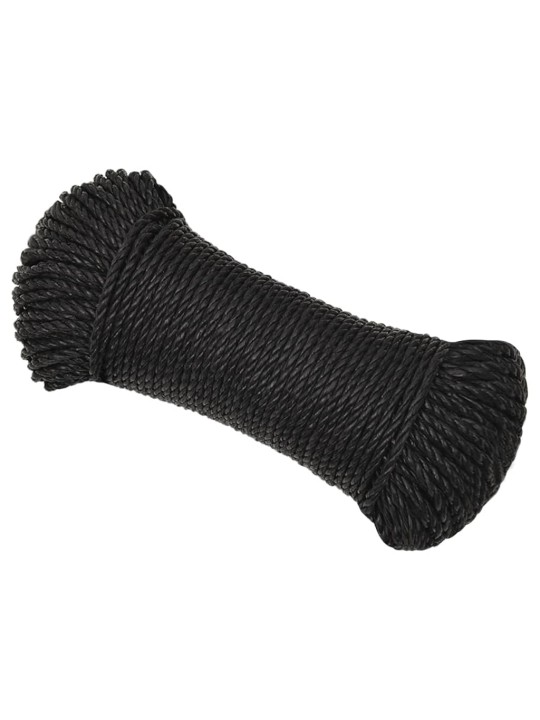 Pracovní lano černé 3 mm 25 m polypropylen