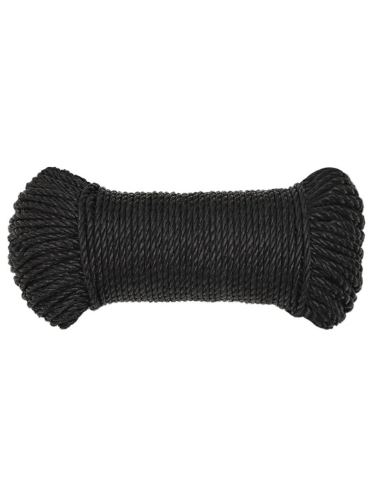 Pracovní lano černé 3 mm 25 m polypropylen