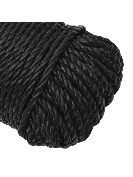 Pracovní lano černé 3 mm 50 m polypropylen